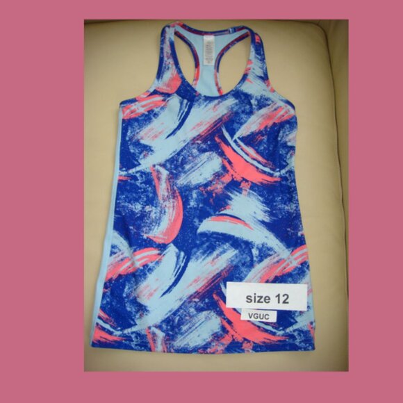 Ivivva Other - Ivivva by Lululemon🍋 Keep Ur Cool Racer tank top blue coral size 12